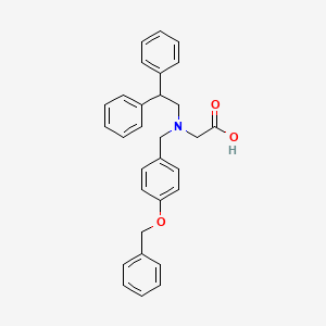 2-({[4-(Benzyloxy)phenyl]methyl}(2,2-diphenylethyl)amino)acetic acid