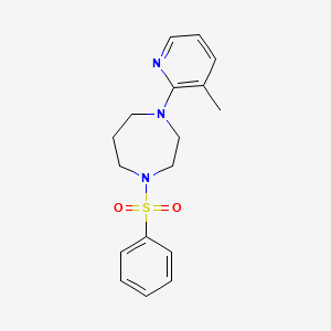 1-(Benzenesulfonyl)-4-(3-methylpyridin-2-yl)-1,4-diazepane