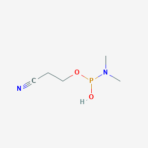 molecular formula C5H11N2O2P B6363260 (2-Cyanoethoxy)(dimethylamino)phosphinous acid CAS No. 1253527-94-4