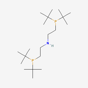 molecular formula C20H45NP2 B6363289 Bis[2-(di-t-butylphosphino)ethyl]amine, 97% (10wt% in Hexane) CAS No. 944710-34-3