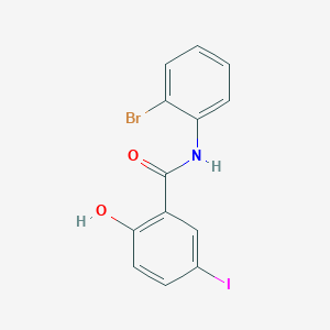 molecular formula C13H9BrINO2 B6363292 N-(2-bromophenyl)-2-hydroxy-5-iodobenzamide CAS No. 1280729-49-8