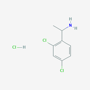 molecular formula C8H10Cl3N B6363305 1-(2,4-Dichlorophenyl)ethanamine hydrochloride CAS No. 89981-74-8
