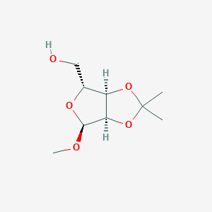 molecular formula C9H16O5 B6363337 [(3aR,4S,6R,6aR)-4-Methoxy-2,2-dimethyl-3a,4,6,6a-tetrahydrofuro[3,4-d][1,3]dioxol-6-yl]methanol CAS No. 58763-00-1