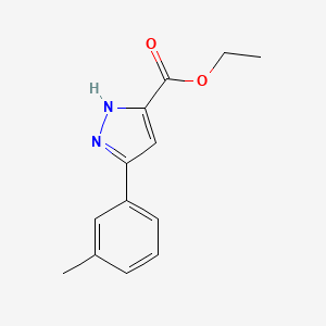 Ethyl 5-(3-methylphenyl)-1H-pyrazole-3-carboxylate