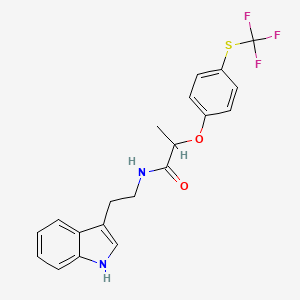 N-(2-Indol-3-ylethyl)-2-(4-(trifluoromethylthio)phenoxy)propanamide