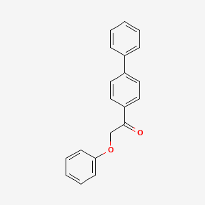 molecular formula C20H16O2 B6363492 1-Biphenyl-4-yl-2-phenoxy-ethanone, 97% CAS No. 29263-70-5