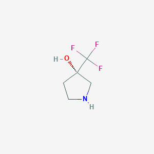 (3S)-3-(Trifluoromethyl)pyrrolidin-3-ol