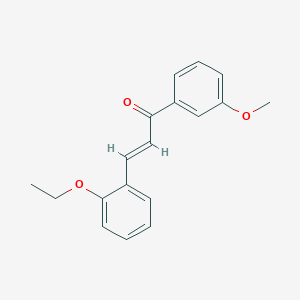 molecular formula C18H18O3 B6363556 (2E)-3-(2-Ethoxyphenyl)-1-(3-methoxyphenyl)prop-2-en-1-one CAS No. 358656-49-2