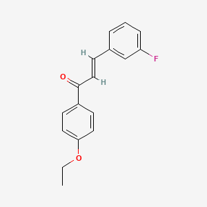 molecular formula C17H15FO2 B6363561 (2E)-1-(4-Ethoxyphenyl)-3-(3-fluorophenyl)prop-2-en-1-one CAS No. 1287402-67-8