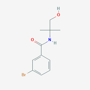 molecular formula C11H14BrNO2 B6363582 3-Bromo-N-(1-hydroxy-2-methylpropan-2-yl)benzamide CAS No. 211388-38-4