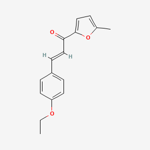 molecular formula C16H16O3 B6363621 (2E)-3-(4-Ethoxyphenyl)-1-(5-methylfuran-2-yl)prop-2-en-1-one CAS No. 1354941-26-6