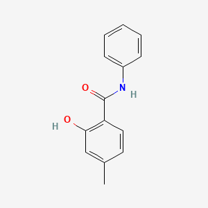 molecular formula C14H13NO2 B6363669 2-Hydroxy-4-methyl-N-phenyl-benzamide CAS No. 16670-64-7
