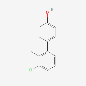 B6363742 4-(3-Chloro-2-methylphenyl)phenol, 95% CAS No. 1181320-98-8