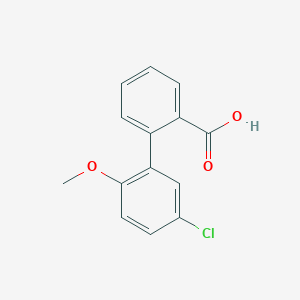 B6363753 2-(5-Chloro-2-methoxyphenyl)benzoic acid, 95% CAS No. 1181344-87-5