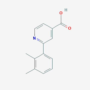 molecular formula C14H13NO2 B6363855 2-(2,3-Dimethylphenyl)isonicotinic acid, 95% CAS No. 1225538-28-2