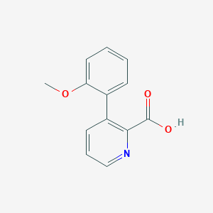 molecular formula C13H11NO3 B6363867 3-(2-Methoxyphenyl)picolinic acid, 95% CAS No. 1225736-41-3