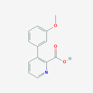 molecular formula C13H11NO3 B6363873 3-(3-Methoxyphenyl)picolinic acid, 95% CAS No. 1225539-76-3