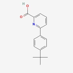 molecular formula C16H17NO2 B6363924 6-(4-t-Butylphenyl)picolinic acid, 95% CAS No. 1225784-29-1