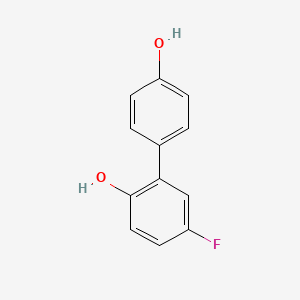molecular formula C12H9FO2 B6363935 4-(5-Fluoro-2-hydroxyphenyl)phenol, 95% CAS No. 166409-58-1