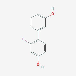 molecular formula C12H9FO2 B6364008 3-Fluoro-4-(3-hydroxyphenyl)phenol, 95% CAS No. 406482-53-9