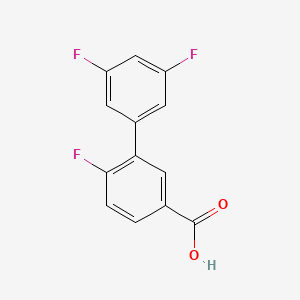 molecular formula C13H7F3O2 B6364043 3-(3,5-Difluorophenyl)-4-fluorobenzoic acid, 95% CAS No. 1225742-79-9