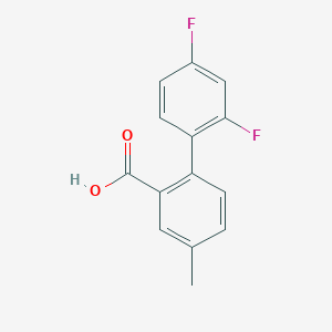 2-(2,4-Difluorophenyl)-5-methylbenzoic acid, 95%