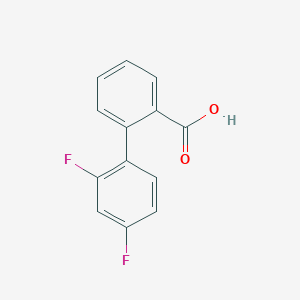molecular formula C13H8F2O2 B6364061 2-(2,4-Difluorophenyl)benzoic acid, 95% CAS No. 920016-97-3