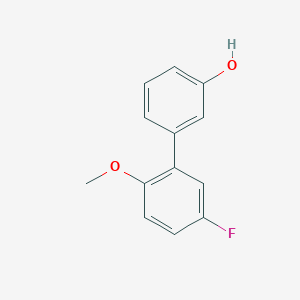 molecular formula C13H11FO2 B6364083 3-(5-Fluoro-2-methoxyphenyl)phenol, 95% CAS No. 1225773-98-7