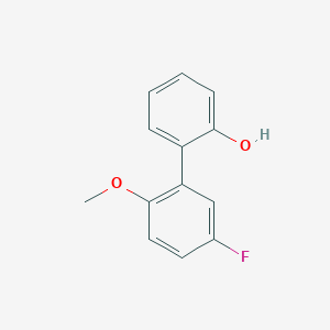 molecular formula C13H11FO2 B6364087 2-(5-Fluoro-2-methoxyphenyl)phenol, 95% CAS No. 1225838-12-9