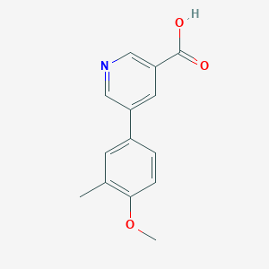 5-(4-Methoxy-3-methylphenyl)nicotinic acid, 95%