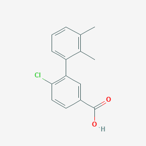 molecular formula C15H13ClO2 B6364277 4-Chloro-3-(2,3-dimethylphenyl)benzoic acid, 95% CAS No. 1261980-18-0