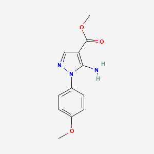 molecular formula C12H13N3O3 B6364370 Methyl 5-amino-1-(4-methoxyphenyl)-1H-pyrazole-4-carboxylate CAS No. 1211437-03-4