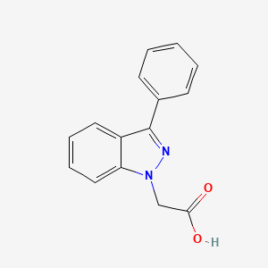 molecular formula C15H12N2O2 B6364383 (3-Phenyl-1H-indazol-1-yl)acetic acid CAS No. 61308-30-3