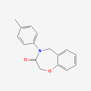 molecular formula C16H15NO2 B6364391 4-(4-Methylphenyl)-4,5-dihydro-1,4-benzoxazepin-3(2H)-one CAS No. 99779-33-6