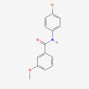 molecular formula C14H12BrNO2 B6364397 N-(4-溴苯基)-3-甲氧基苯甲酰胺 CAS No. 349110-71-0