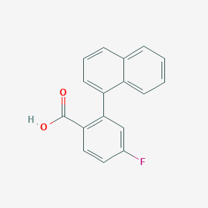 molecular formula C17H11FO2 B6364433 4-Fluoro-2-(naphthalen-1-yl)benzoic acid, 95% CAS No. 1183282-74-7