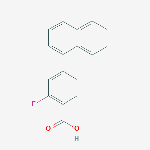 molecular formula C17H11FO2 B6364444 2-Fluoro-4-(naphthalen-1-yl)benzoic acid, 95% CAS No. 1183948-16-4