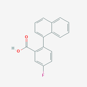 molecular formula C17H11FO2 B6364450 5-Fluoro-2-(naphthalen-1-yl)benzoic acid, 95% CAS No. 1184062-03-0