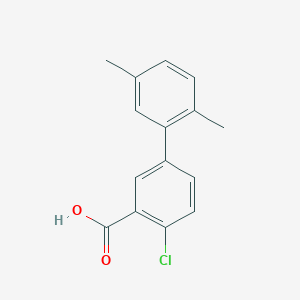 molecular formula C15H13ClO2 B6364725 2-Chloro-5-(2,5-dimethylphenyl)benzoic acid, 95% CAS No. 1183957-96-1