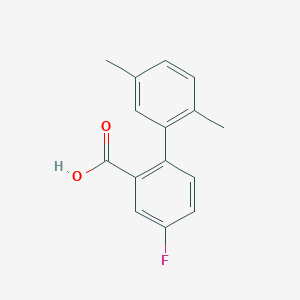 molecular formula C15H13FO2 B6364734 2-(2,5-Dimethylphenyl)-5-fluorobenzoic acid, 95% CAS No. 1179849-45-6