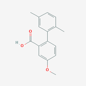molecular formula C16H16O3 B6364744 2-(2,5-Dimethylphenyl)-5-methoxybenzoic acid, 95% CAS No. 1183037-28-6