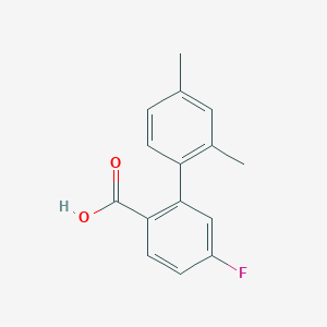 molecular formula C15H13FO2 B6364831 2-(2,4-Dimethylphenyl)-4-fluorobenzoic acid, 95% CAS No. 1184388-49-5