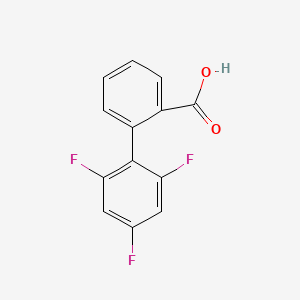molecular formula C13H7F3O2 B6364961 2-(2,4,6-Trifluorophenyl)benzoic acid, 95% CAS No. 1184503-21-6
