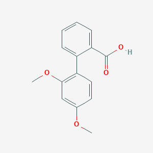 molecular formula C15H14O4 B6364969 2-(2,4-Dimethoxyphenyl)benzoic acid, 95% CAS No. 855278-72-7