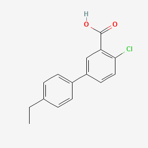 2-Chloro-5-(4-ethylphenyl)benzoic acid, 95%