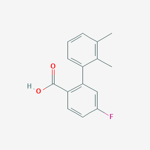 molecular formula C15H13FO2 B6365215 2-(2,3-Dimethylphenyl)-4-fluorobenzoic acid, 95% CAS No. 1261901-83-0