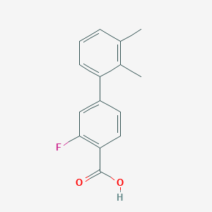 molecular formula C15H13FO2 B6365223 4-(2,3-Dimethylphenyl)-2-fluorobenzoic acid, 95% CAS No. 1262005-56-0