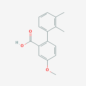 molecular formula C16H16O3 B6365230 2-(2,3-Dimethylphenyl)-5-methoxybenzoic acid, 95% CAS No. 1261946-85-3