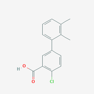 molecular formula C15H13ClO2 B6365238 2-Chloro-5-(2,3-dimethylphenyl)benzoic acid, 95% CAS No. 1261938-58-2