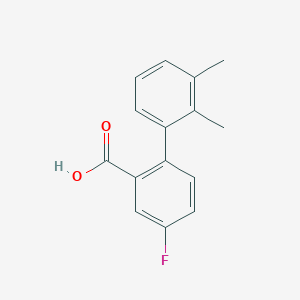 molecular formula C15H13FO2 B6365246 2-(2,3-Dimethylphenyl)-5-fluorobenzoic acid, 95% CAS No. 1261901-53-4